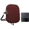 kwmobile Custodia in Neoprene con Zip per Smartphone XXS - 3/3,5 - Astuccio Portacellulare a Sacchetto XXS con Cerniera - Borsa in viola bordeaux