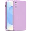 Mixroom - Cover Custodia Case per Samsung Galaxy A50 / A30S / A50S Protezione Fotocamera in Silicone TPU Morbido Opaco Bordi Piatti Colore Lilla