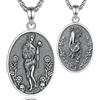 EUDORA Harmony Ball Collana Persefone dea Greca per Donna in Argento Sterling S925, Ciondolo Persefone dea Greca Della Primavera e della Vegetazione Degli Inferi Gioielli Ossidati Regali, 20+2