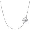 EVER FAITH Collana Argento 925, Semplice Lateralmente Fiocco di neve Choker delicato Jewelry per donne Ragazze