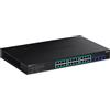 Trendnet Switch Trendnet TPE-30284 28 porte con slot SFP+ 10G Gestito Supporto PoE 1U Nero [TPE-30284]
