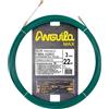 Anguila Max | Guida Passacava| Fibra di vetro rinforzata| Nylon| Terminali misti| Colore verde| Diametro 3mm| 22 metri