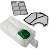 MohMus 6 sacchetti per aspirapolvere + 6 Profumi + Filtro motore adatti per Vorwerk Folletto VK 140 150 - VK140, VK150 - FP 140 150 - FP140/150 - con microfibra speciale