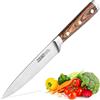 ZOLMER Coltello Multiuso Professionale in Acciaio Tedesco Manico in Legno Pakka
