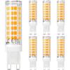 DiCUNO Dimmerabile Lampadina LED G9 4W, Equivalente 40W alogene, Bianco caldo 2700K, 500lm, G9 LED per bagno, plafoniere, 6 Pezzi