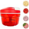 LENWISYF Taglia Verdure Manuale, Taglia Cipolle da 300 ml Trita Cipolle Manuale da Cucina Tritatutto Con Lame in Acciaio Inox Utensili Cucina Tagliaverdure Multifunzione Ideale per Aglio/Verdure