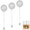 UNICRAFTALE 3 pz Infusori per Tè A Rete Rotonda Colino Da Tè In Acciaio Inossidabile con Ciondolo A Forma di Cuore Tibetano Gabbie per Colini A Sfera Porta Filtri per Tè A Rete Set di Filtri
