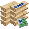 VIOKS Set di 10 sacchetti per aspirapolvere di ricambio per Vorwerk Kobold 118, 119, 120, 121, 122, 10 pezzi + 10 cartucce profumate / bastoncini profumati / pietre profumate