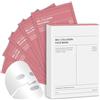 Thryzaty Maschere Viso Collagene, 5 Pezzi bio Collagen Real Deep Mask, Affinamento dei pori, Anti-invecchiamento, Idratante, Miglioramento della pelle (Rosso)