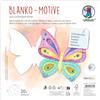 Ursus 1712 00 09F - Motivi in bianco Farfalla, 20 pezzi in cartoncino fotografico da 300 g/m², 22 x 22 cm, carta artigianale fai da te da colorare, incollare, ritagliare e autoprogettare