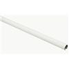 Gardinia 32279 Bastone per Tenda con Binario Interno Ø 20 mm Bianco 160 cm, Metallo