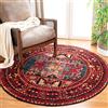 Safavieh Tappeto Tradizionale per Soggiorno, Sala da pranzo, Camera da letto - Persian Collection, A Pelo Corto, Rosso e Multi, 160 X 160 cm