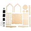 Rayher Kit Legno 3D Casa, Fsc Mix Credit, Naturale, 18,5X18,5X21Cm, +Tornio, Box, 63064505