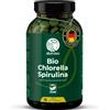 Alvimare Compresse organiche di Spirulina e clorella, 180 g, 50/50 miscela Superfood, Nessun riempitivo, Senza additivi, Parete cellulare rotta, Ricco di proteine vegane e clorofilla