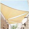ColourTree 32' x 32' x 32' Beige Parasole Sail Triangolo Canopy Tenda Shelter Schermo del Panno del Tessuto - UV Block Resistente ai Raggi UV