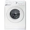 Indesit Lavatrice a libera installazione MTWC71296WIT Carica frontale 1200 giri, cestello spazioso da 7 kg, inverter, veloce, efficiente, classe energetica A