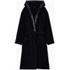 Emporio Armani Sponge Bathrobe Accappatoio, Nero, L Uomo