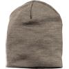 Engel Naturale, berretto in lana merino per bambini, 70% lana (kbT), 30% seta, certificato GOTS, noce, 3-6 Mesi