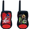 Lexibook, Miraculous Ladybug Chat Noir, Talkie-walkie 200m, Gioco di Comunicazione per Bambini, 2 canali di Comunicazione, Clip Cintura, Nero/Rosso, TW12MI