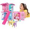 Barbie - Chelsea Casa a Scomparsa, set con 5 aree di gioco e scivolo, mini bambola Chelsea, cagnolino e 15 accessori a tema inclusi, giocattolo per bambini, 3+ anni, JFW49