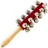 A-Star 21 Bell Jingle Shaking Sleigh Bell Stick con manico in legno - Lunghezza 26 cm