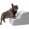 KSIIA - Scala per cani e gatti a 2 gradini, 30 cm di altezza, per animali di piccola taglia, con rivestimento lavabile, per letto, divano, auto, 40 x 40 x 30 cm, colore: grigio