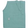 Linen & Cotton Grembiule da Cucina Donna Uomo Cuoco Unisex Ella - 100% Lino, Turchese (70 x 84 cm) Cucina Chef Professionale Camariera Grembiule da Forno Grembiule da Bistrot Ristorante Caffetteria