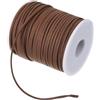PATIKIL 2,65mm x 45m Cordino in Pelle Scamosciata Cordoncino Pelle Scamosciata Nastro Corda Finta Pelle Artigianato Floreale Pizzo per Bracciali Regalo Creazione Gioielli, Scuro Marrone