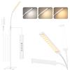Mojimdo 120 LED Lampada da Terra Touch Control [3 Colori e 10 Luminosità] Lampada da lettura LED Sottile da Terra, Timer 1H Lettura Piantana per Camera da Letto, Ufficio, Soggiorno-Adattatore Incluso