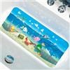 ShineCozy - Tappetino per vasca da bagno antiscivolo con cartoni animati - 90 * 40 CM, formato XL, grandi dimensioni, tappetini antiscivolo per doccia per piastrelle vasca (Navi Oceaniche)