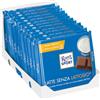 RITTER SPORT Latte Senza Lattosio, Tavoletta di Cioccolato al Latte Senza Lattosio, Cacao 100% Certificato Sostenibile, Senza Glutine, 12 Pezzi da 100 g