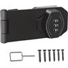 Cyrmiug - Serratura di sicurezza a combinazione a 3 cifre, per porte piccole, armadi, porte di fienile, bagno, esterni (10 cm, nero)