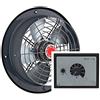 Uzman-Versand 250 mm industriale - Ventilatore a Parete con finestra regolatore di velocità 300 Watt del ventilatore assiale elicoidale elicoidali aspiratori aspiratore ventilacion finestra Muro