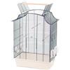 Flamingo Gabbia per uccelli - Voliera - Solor Sky Blu/bianco - 49×31×65 cm - 3 posatoi, 4 mangiatoie, porta frontale e laterale, apertura sul tetto con posatoio, cassetto estraibile