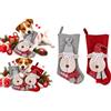 Flamingo Giochi per Cani - Natale Renda Calza Renna - Tessuto - Riempibile con Giochi o Snack - Diversi Colori - 25 x 9 x 45 cm Solo Pezzo