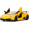 Imtfzct 1/36 Lamborghini Pipistrelli LP670-4 Modello in Lega di Zinco, Giocattolo Auto per Bambini, Regalo per Ragazzi e Ragazze (Giallo)