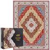 Houm 1000 puzzle Persian Rug Jigsaw by HOUM - Premium Quality 50cm x 70cm Puzzle with Colorful Symmetrical Design and Elegant Gift Packaging