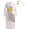 Lito Angels Children's Apparel Lito Angels Costume da Dea Antica per Bambina, Bianco, 11-12 Anni 152