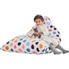 Nobildonna Fodera per poltrona sacco a sacco per bambini e ragazzi (senza imbottitura), 250 l, lavabile, grande copertura per la stanza dei bambini, per organizzare giocattoli di peluche o tessuti per