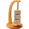 Aurobest Porta Gomitolo Filato Magnetico, Svolgitore Lana in Legno, Avvolgitore Filati Rotante, Accessori Rocchetto Uncinetto per Maglieria, Supporto Gomitoli Rotanti per Regalo Gli Amanti Lavoro Maglia