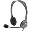 Logitech Cuffie a filo con microfono Logitech H111 - Grigio - refurbished