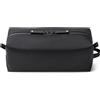Comfyable Piccola borsa da toilette da uomo, borsa sottile mini spazzolino da denti, borsa Dopp Kit, Nero+, Medium, Funzionale