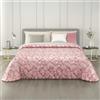 MAXIME MAISON - Trapunta Invernale Matrimoniale 260x260cm in Raso Jacquard, Piumone Matrimoniale Invernale (300gr/mq) Copriletto in Pregiato Raso Jacquard Made in Italy (Shell Rosa)
