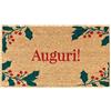 emmevi Zerbino Cocco Natale Auguri 40x70 Antiscivolo Tappeto Ingresso MOD.Cocco Natale Rettangolare New (E)