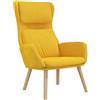 vidaXL Poltrona Relax Giallo Senape in Velluto