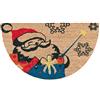 emmevi Zerbino Cocco Natalizio Semiluna 40x70 Cm Antiscivolo Tappeto Ingresso MOD.Cocco Natale SEMILUNA (A)