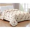 Tata Home Trapunta Invernale Singola Imbottita in Morbida Microfibra Piumone Letto Trapuntato Caldo e Soffice Autunno Inverno Traspirante Anallergico Mod. Mony Dis.4 Orsetto Colore Beige