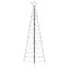 vidaXL Albero di Natale LED con 390 LED Multicolore 250 cm Ferro, Decorazione Albero LED Moderna, luci Decorative per Interni, Facili da Montare e Super efficienti