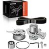 Frankberg Cinghia Dentata Auto Cinghia Trapezoidale Con Pompa dell'acqua Diesel Compatibile con A1 8X1 8XK Ibiza IV 6J5 6P1 6P5 Toledo IV KG3 Fabia III NJ3 Polo 6C1 6R1 6R Replace# 7883-13342