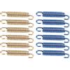 Headerbs Ganci per Tubo di Scarico, 6 Ganci a Molla per Tubo di Scarico Marmitta in Acciaio Inossidabile per Scooter Moto ATV(Blu)